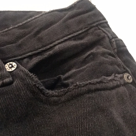 We The Free by Free People Black Flare Jeans Fringe Bottom 25 - Picture 14 of 15